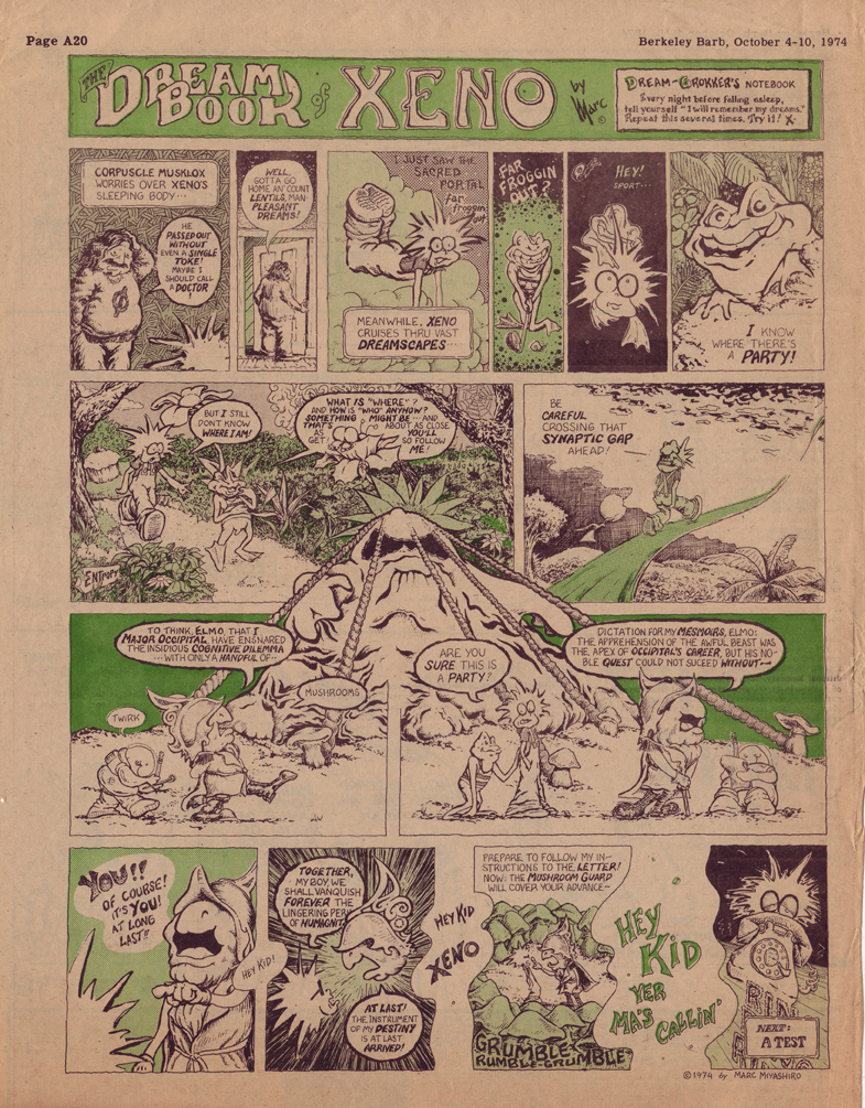 Second Xeno episode published in the Berkeley Barb